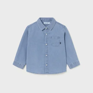 Baby denim skjorte