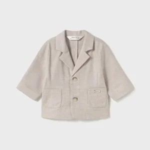 Blazer linblanding beige