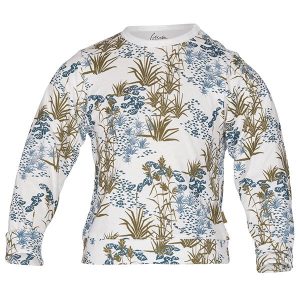 GARD-sweater i mønster “Sommernatt” – blå