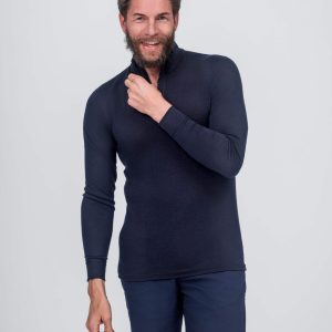 Zip Polo – Classic Merino 160 Herre