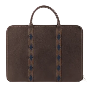 Empresario Briefcase - Brown Leather