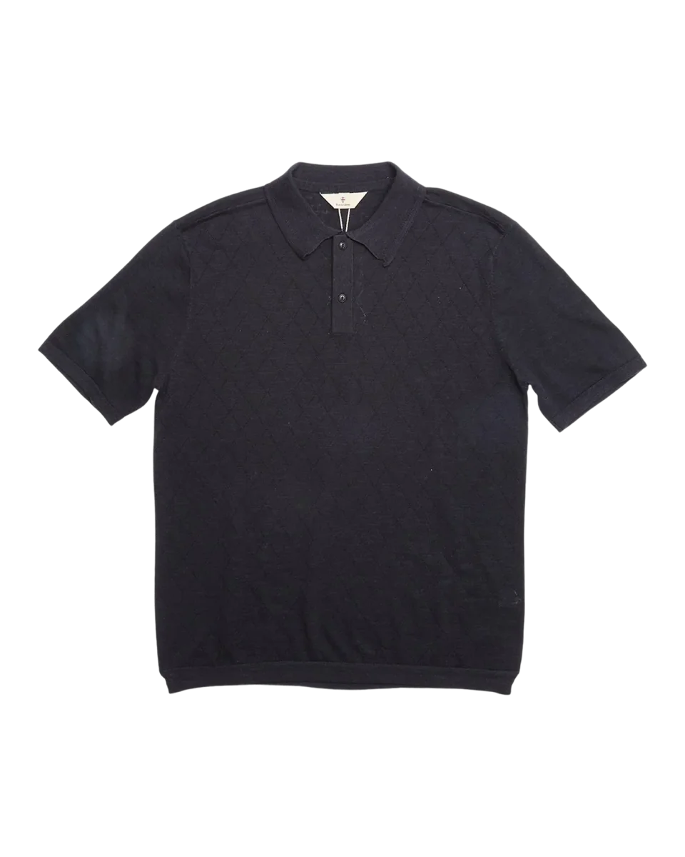 BGWally Diamond Polo – Dark Navy