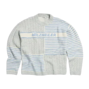 Logo Wool Cableknit Sweater