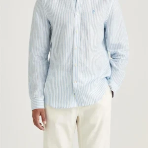 Douglas Linen Stripe Shirt - Classic Fit