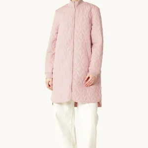 Lang Quiltet Jakke - Burnished Lilac