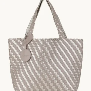 Tote Bag Flettet - Atmosphere Platin