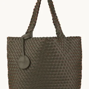 Tote Bag Flettet - Army Gun Metal