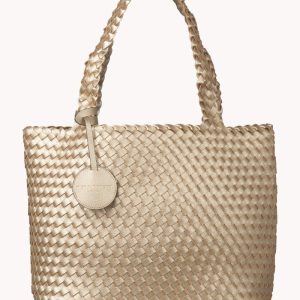 Tote Bag Flettet - Platin Silver