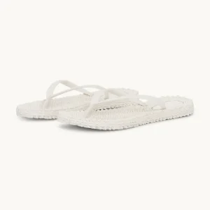 Flip Flops With Logo - Creme