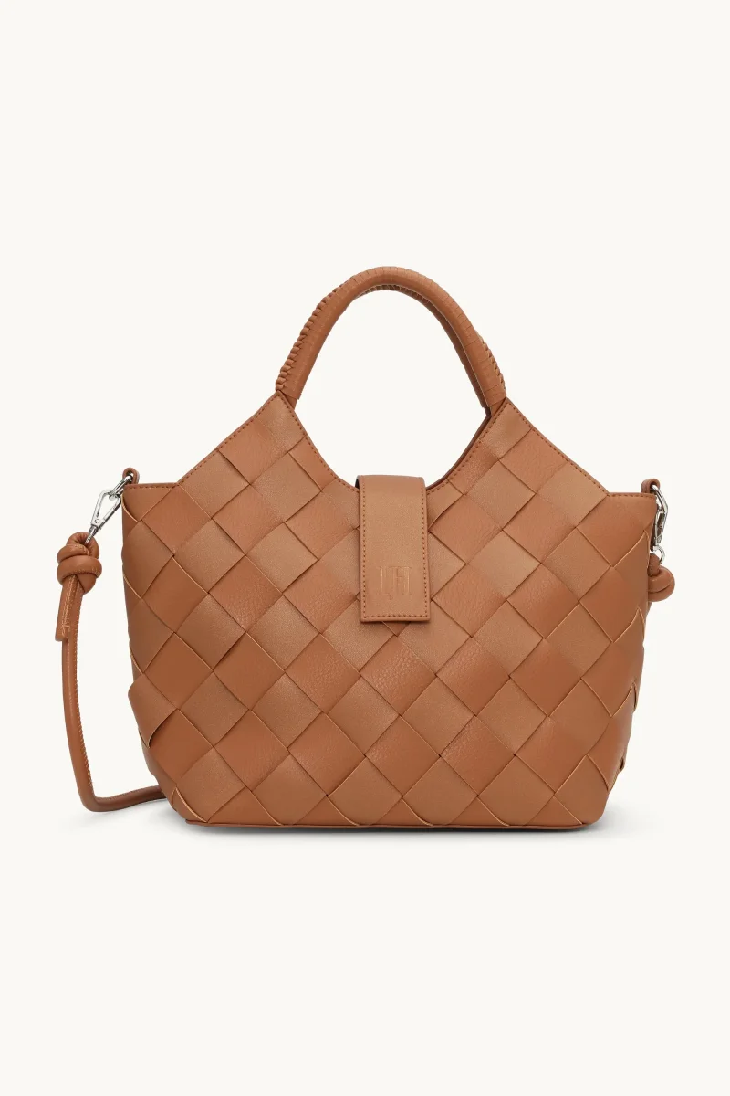 Braided Handbag - Cognac - Image 2