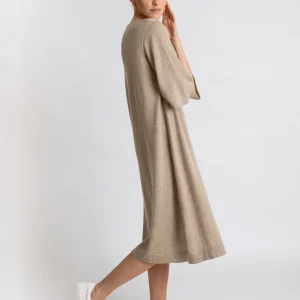 Kashmirkjole "Air tunic" - taupe