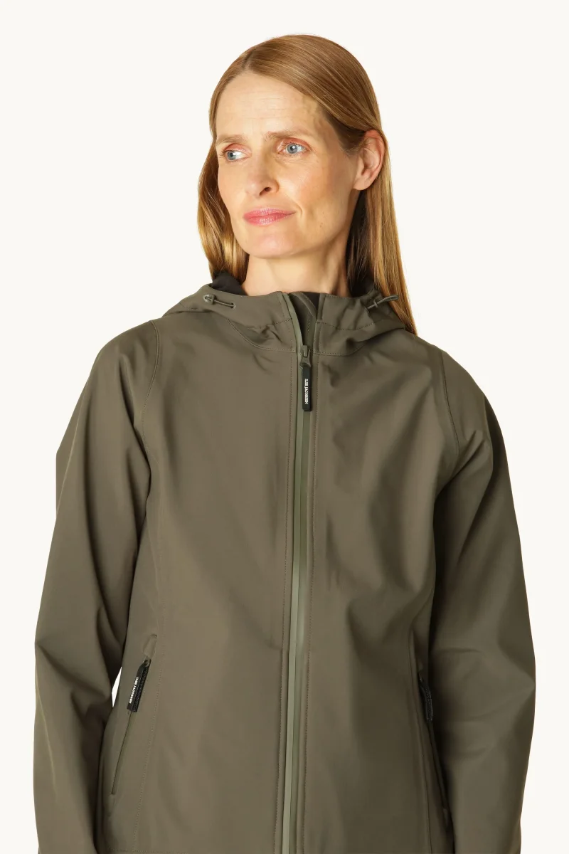 Short Softshell Raincoat - Army - Image 5