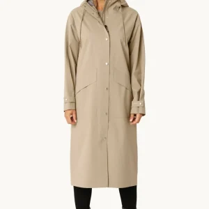 Long Rain Coat - Greige
