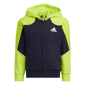 Adidas Originals zipjakke - blå/neongrønn