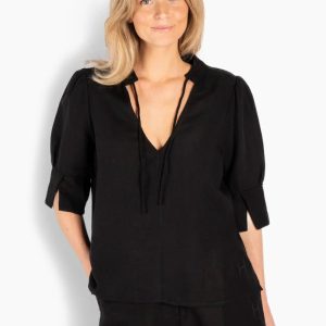 Tilli Blouse, Jet Black