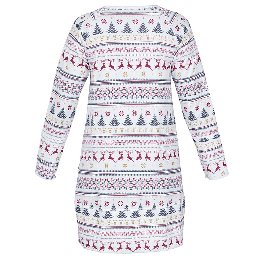 Julenattkjole til dame – Eli – Julestrikk - Image 5