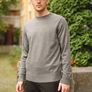 Luca Crew Neck, Mørk grå