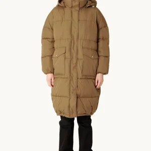 Long Padded Coat - Mocca