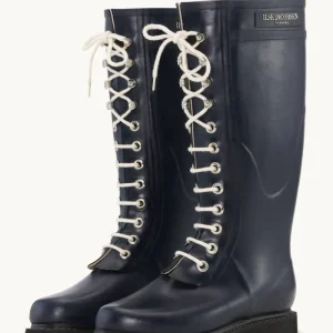 Long Rubber Boots - Dark Indigo