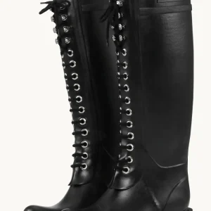 Long Rubber Boots - Black Black