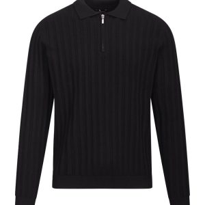 Phillip Half-Zip, Black