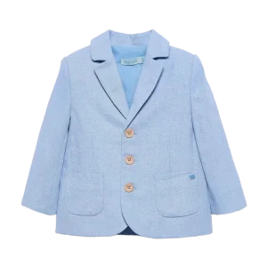 Blazer i linblanding himmelblå