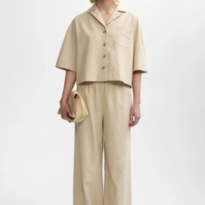 Tara Linen Shirt, Sand