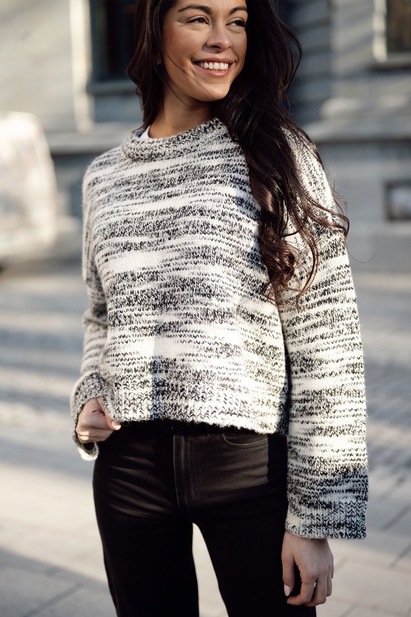 Annasol Pullover, V Ice/Black