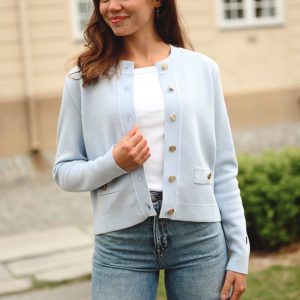 Aria Cardigan, Ice Blue