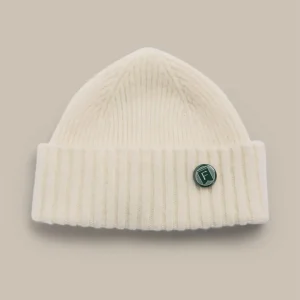 Fishtail Shaggy Beanie - Ecru
