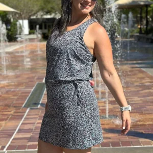 Cabana Dress Blue Mineral løpekjole
