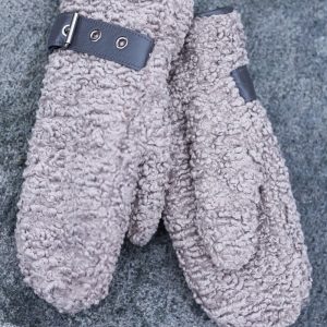 Boucle Mittens, Grå