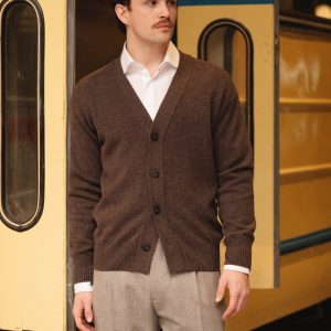 Cardigan Bottoni, Brun