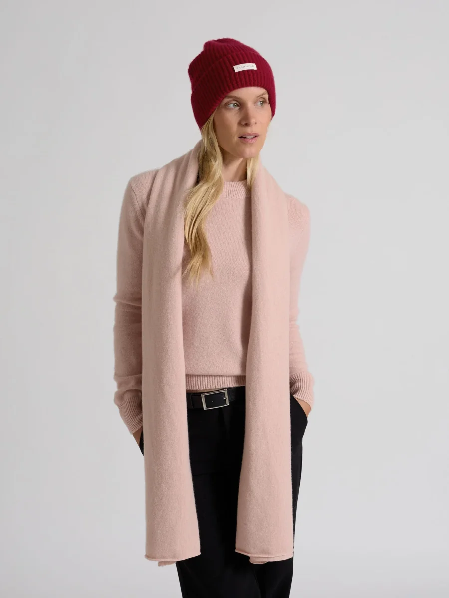 Kashmirgenser "Sofia long" - rose glow - Image 5