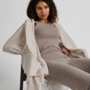 Kashmirpledd "Misty" - Cream