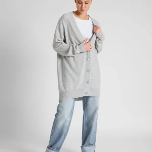 Kashmircardigan "Lykke" - lys grå