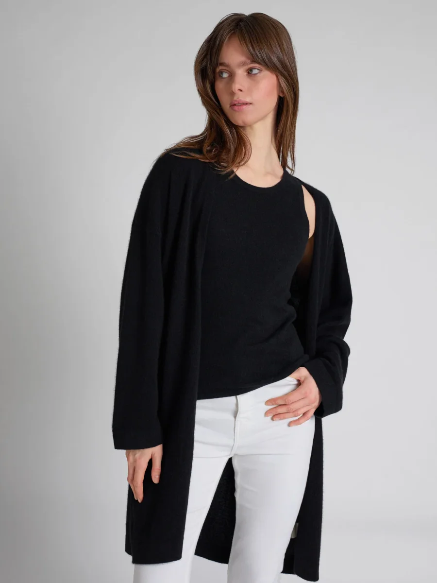 Kashmircardigan "Magni" - Sort - Image 4