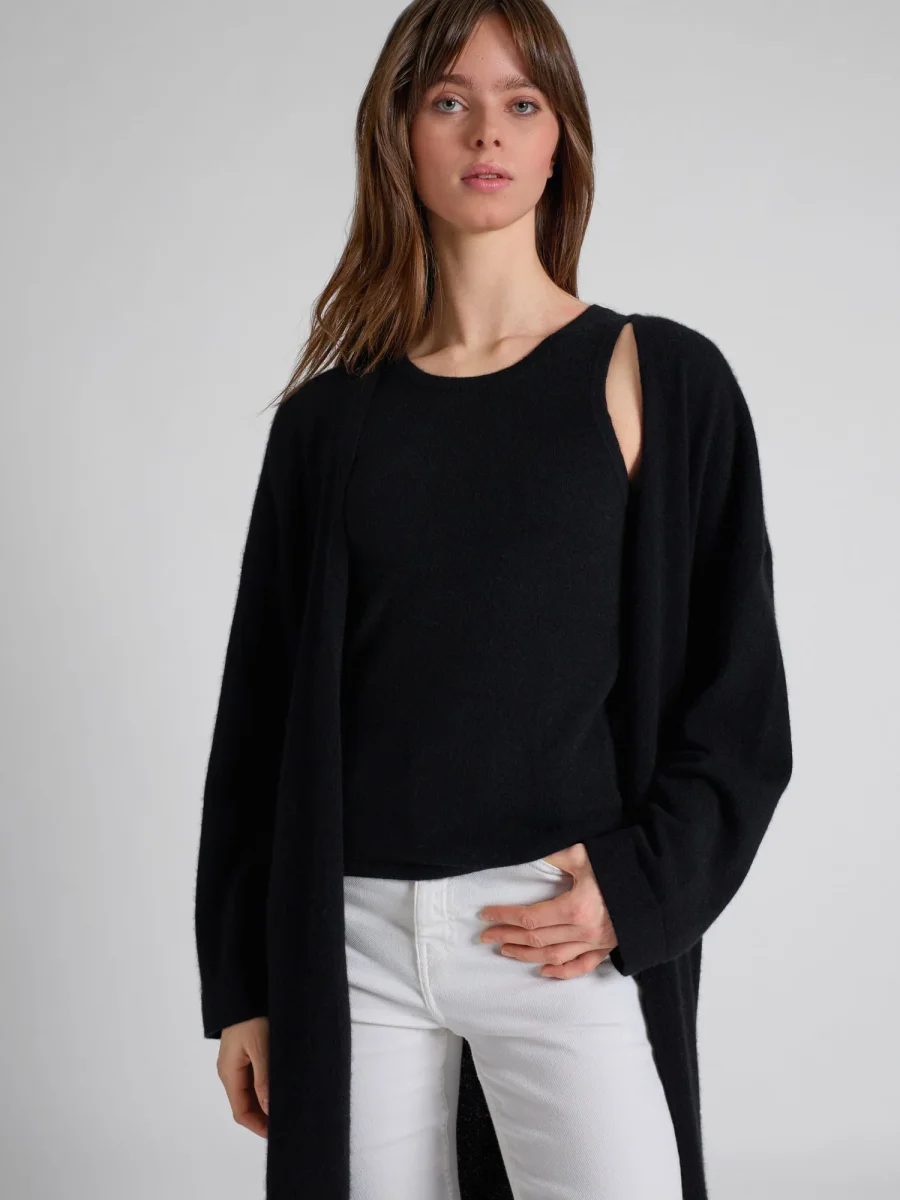 Kashmircardigan "Magni" - Sort - Image 2