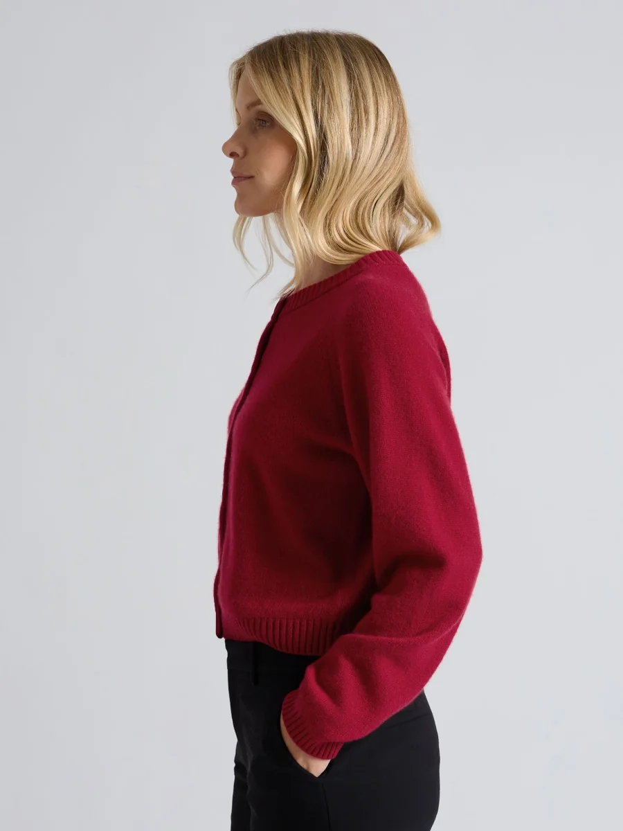 Kashmircardigan "Randi" - Aroma red - Image 7