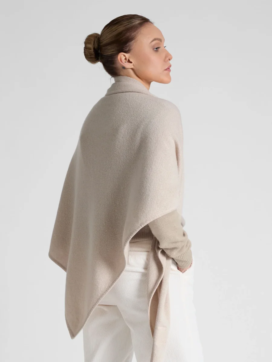 Kashmirskjerf "Triangle" - cream - Image 3