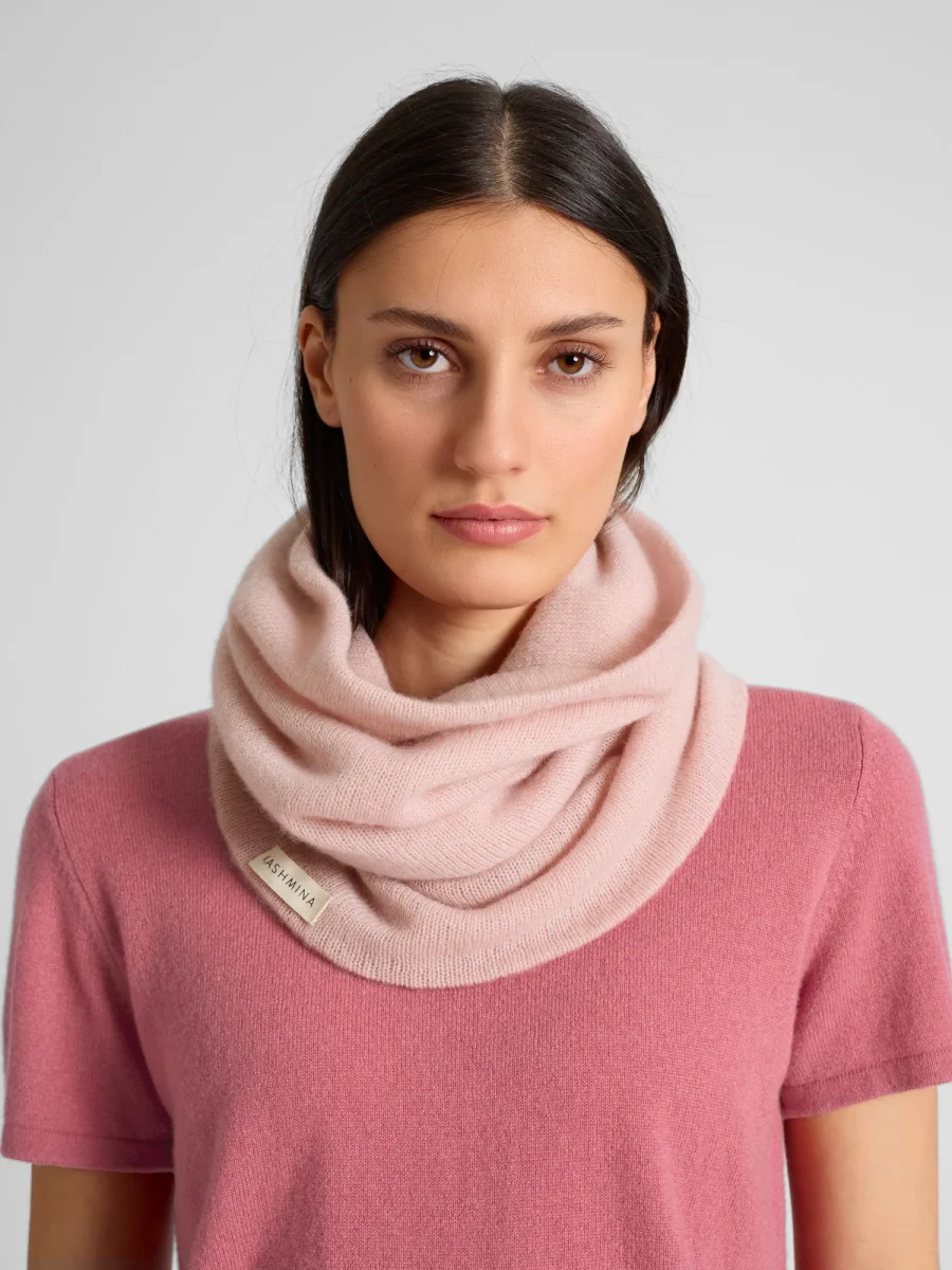 Kashmirhals "Eida" - rose glow - Image 3