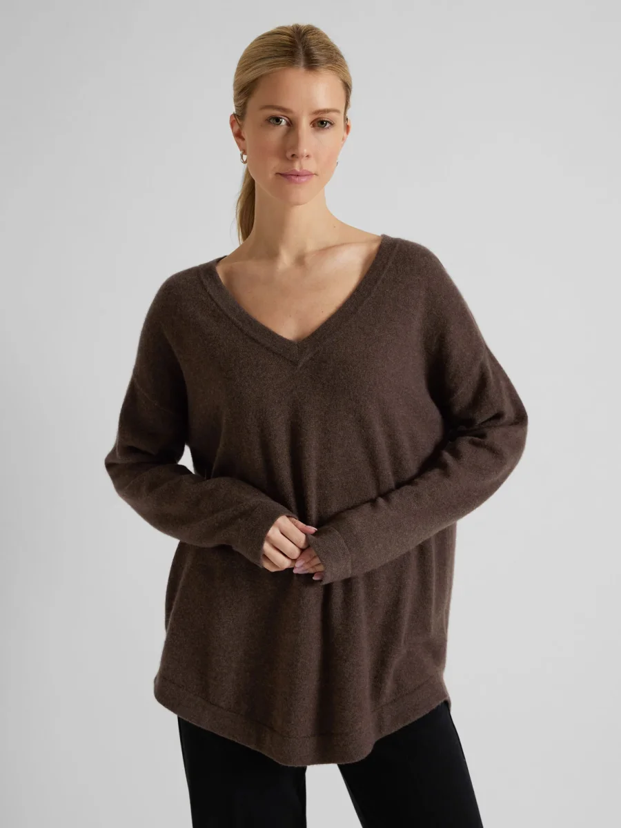 Kashmirgenser "Alva" - dark brown - Image 7