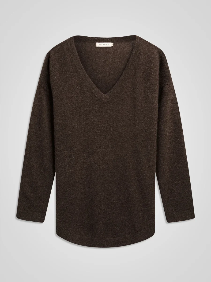 Kashmirgenser "Alva" - dark brown - Image 3