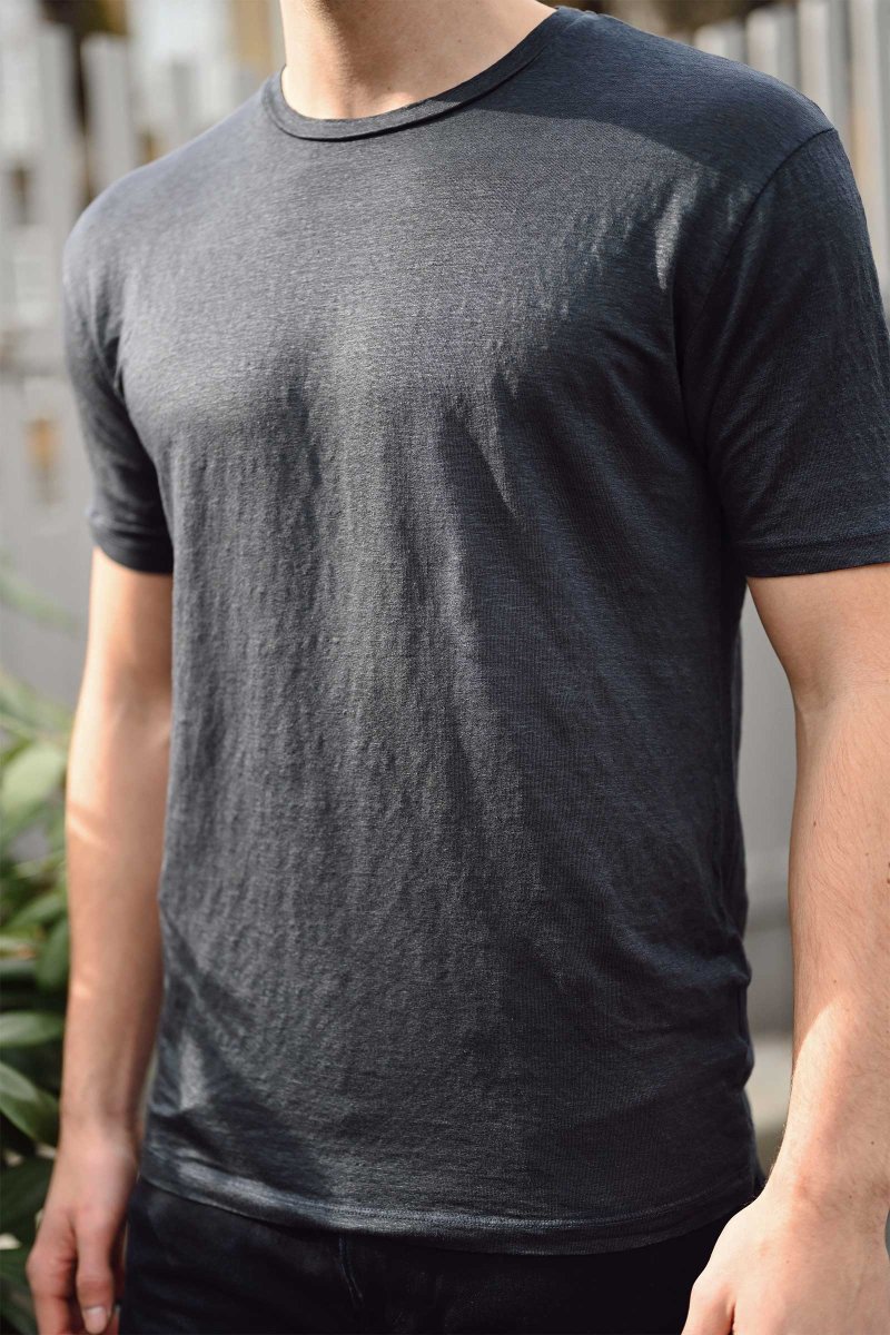 T-Shirt Paricollo, Navy - Image 3