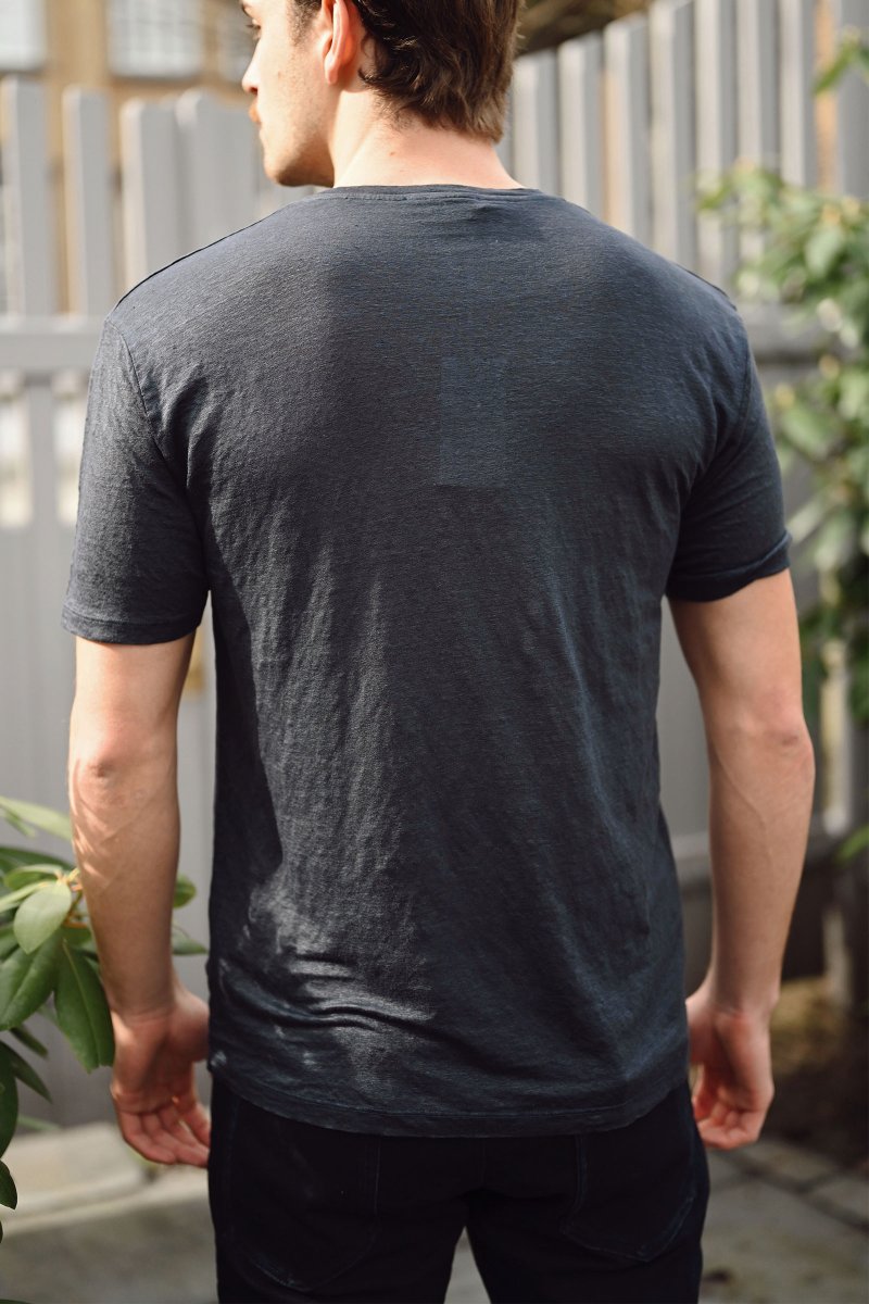 T-Shirt Paricollo, Navy - Image 4