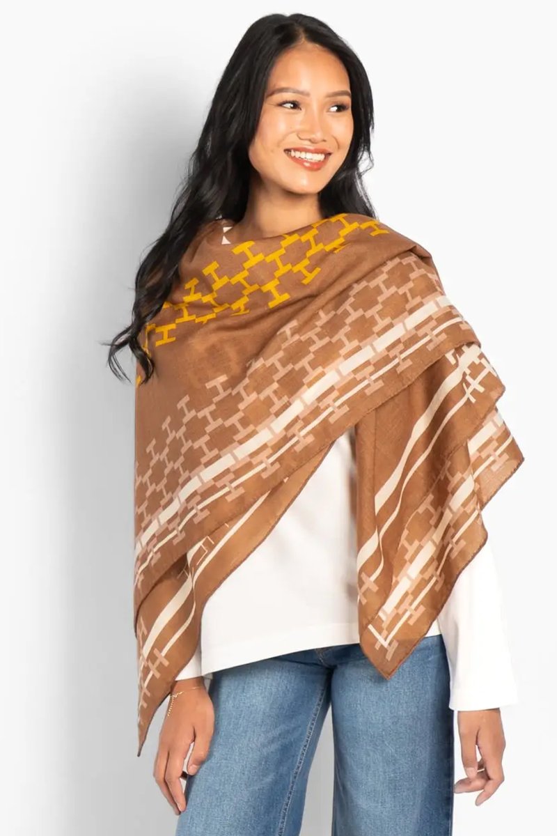 Dora Scarf, Mocha Mousse - Image 2