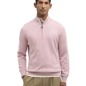 Cotton Quarter-Zip Jumper