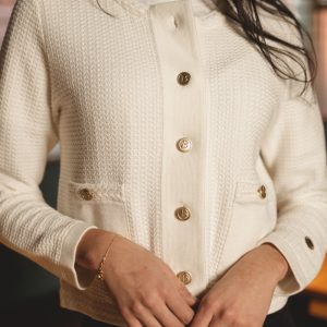 Estelle Cardigan, Ecru