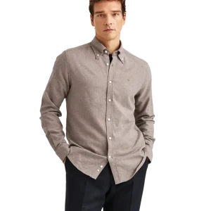 Twill Flannel shirt slim