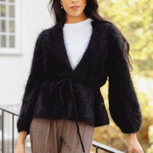 Fredrikke Chunky Cardigan, Black